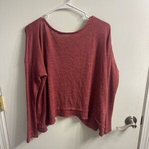 American Eagle Outfitters Brick Red Knit Top